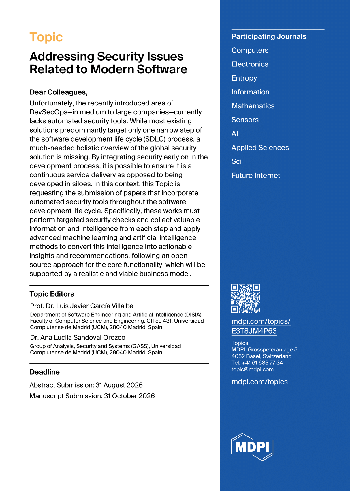 Special Issue Flyer